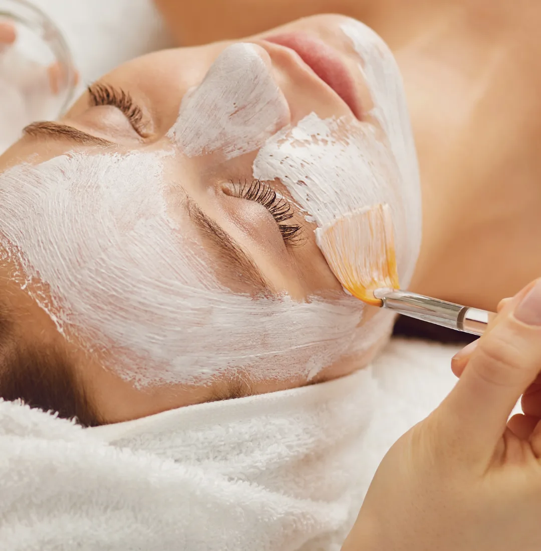 Glow facial treatment with mask application in Melbourne CBD